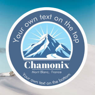 Adesivo Chamonix Mont Blanc France