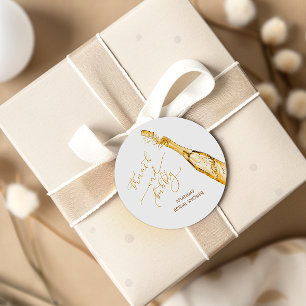 Adesivo Champagne Dourado Chá de Noiva