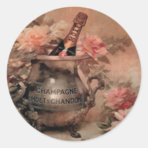 Adesivo Champagne e rosas