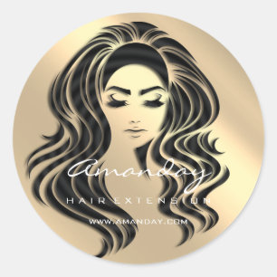 Adesivo Champaigne de Makeup Stylist da Extensão Hair Lash