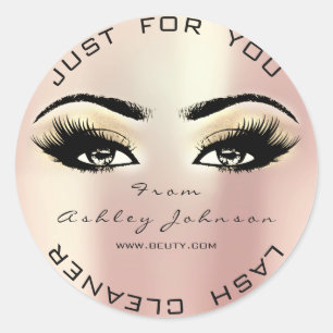 Adesivo Champaing Beauty Glitter Coral Lash Makeup Cleaner