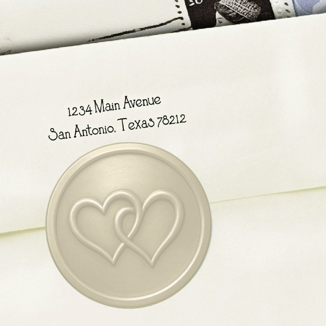 Adesivo Champgne Two Hearts Intertwined Wedding (Criador carregado)