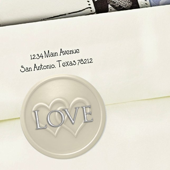 Adesivo Champgne Two Hearts Intertwined Wedding (Criador carregado)
