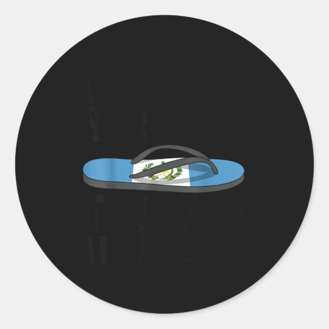 Adesivo Chancla Survivor Guatemala Funny Guatemalan Flag  (Frente)