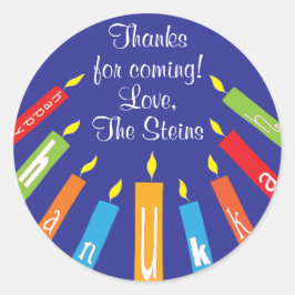 Adesivo Chanucá Stickers (1/2" ou 3") Coloridos