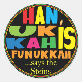 Adesivo Chanukah/Hanukkah "Hanukkah Funukka"