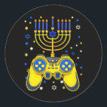 Adesivo Chanukah Judeu Menorah Gamer Encantado Jogos<br><div class="desc">Chanukah Judeu Menorah Gamer Encantado Jogos</div>
