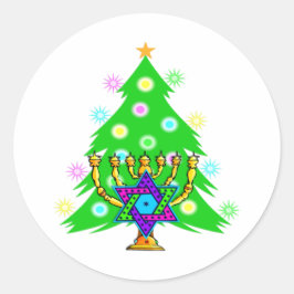 Adesivo Chanukkah e Natal
