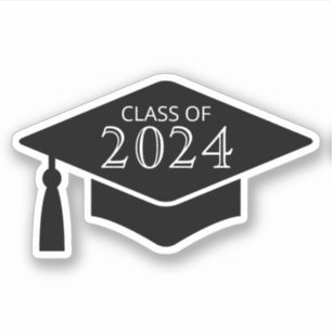 Adesivo Chapéu/boné de graduação com ano personalizado