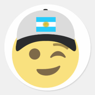 Adesivo Chapéu de basebol de Argentina Emoji