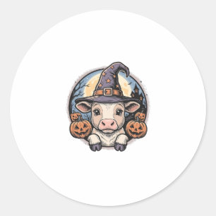 Adesivo Chapeu de Bruxa de Becerro de Halloween Fofo Gravu