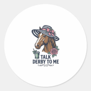 Adesivo Chapéu de Cavalo Derby Vintage Design Fale Derby C