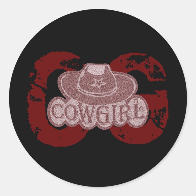 Adesivo Chapéu de Cowgirl! (Frente)