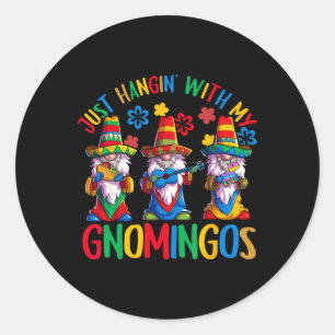 Adesivo Chapéu de Gnome Mexicano Gnomingos 3 Gnomes Cinco 