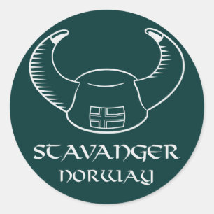 Adesivo Chapéu de Stavanger Noruega Viking