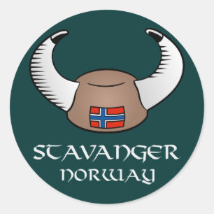 Adesivo Chapéu de Stavanger Noruega Viking