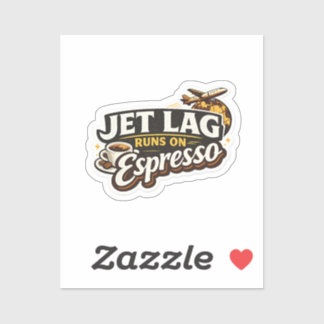 Adesivo Chapéu Engraçado para Viajantes Amantes de Café