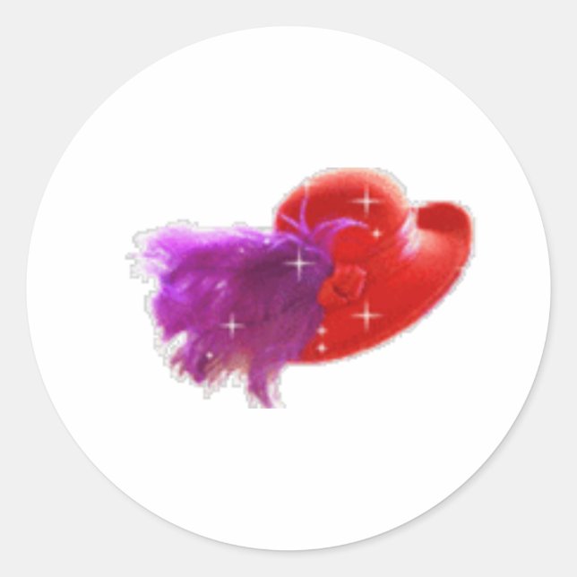 Adesivo chapéu vermelho (Frente)