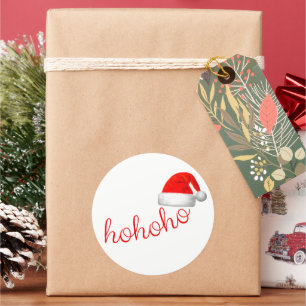 Adesivo Chapéu Vermelho de Natal HoHo