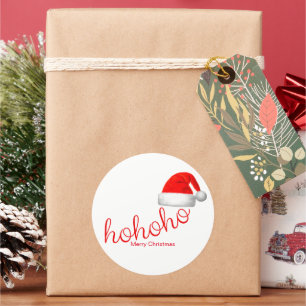 Adesivo Chapéu Vermelho de Natal HoHo