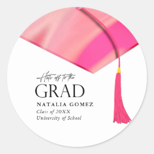 Adesivo Chapéus Para Formando Graduação Dourada Holográfic