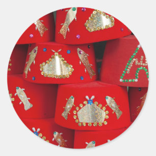 Adesivo Chapéus Red Fez No Mercado