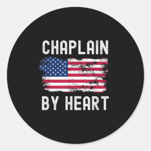 Adesivo Chaplain Usa Flag Profissão Retroativa