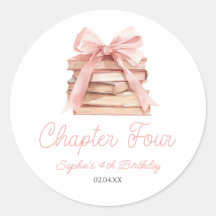 Chapter Four Pink Bow Books 4th Birthday Party