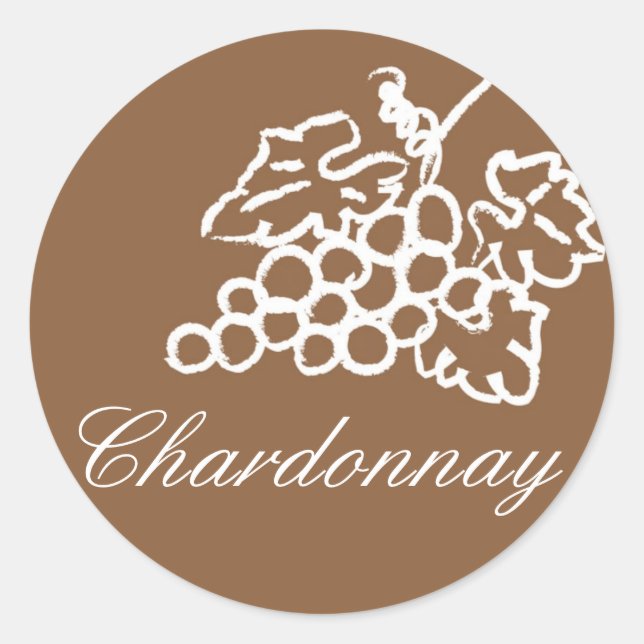 Adesivo Chardonnay - Personalizado (Frente)