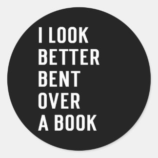 Adesivo Charisma de livro literário que eu pareço melhor c