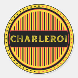 Adesivo Charleroi City Pride Emblem – Belgian Identity