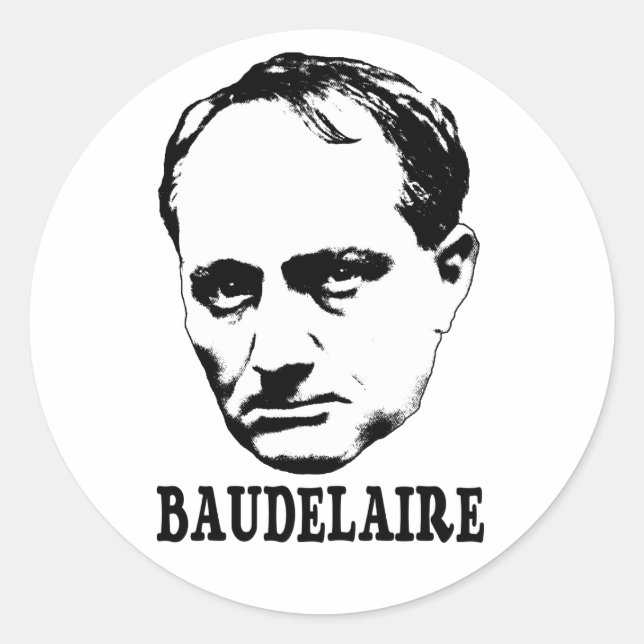 Adesivo Charles Baudelaire (Frente)