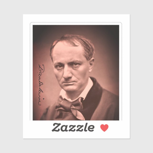 Adesivo Charles Baudelaire Square Sticker (Folha)