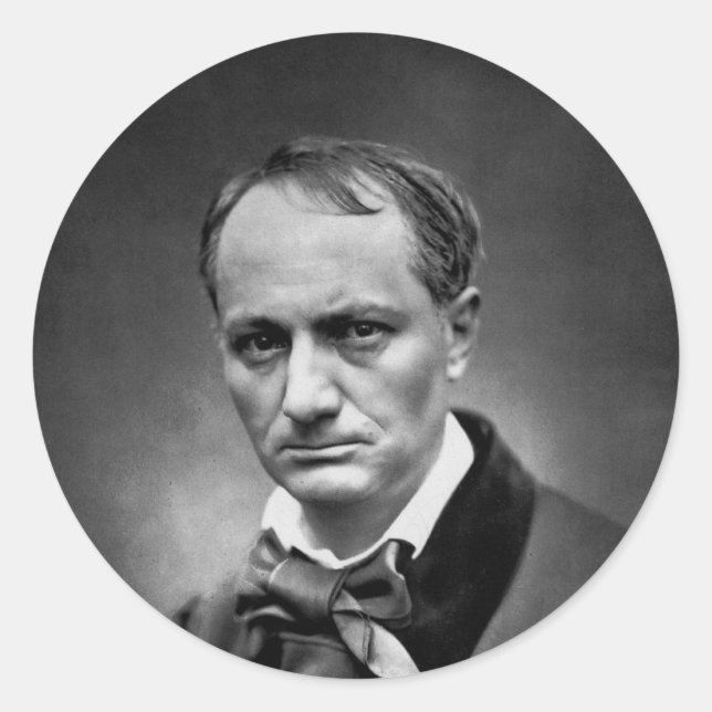 Adesivo Charles Baudelaire - Vintage Foto 1878 (Frente)
