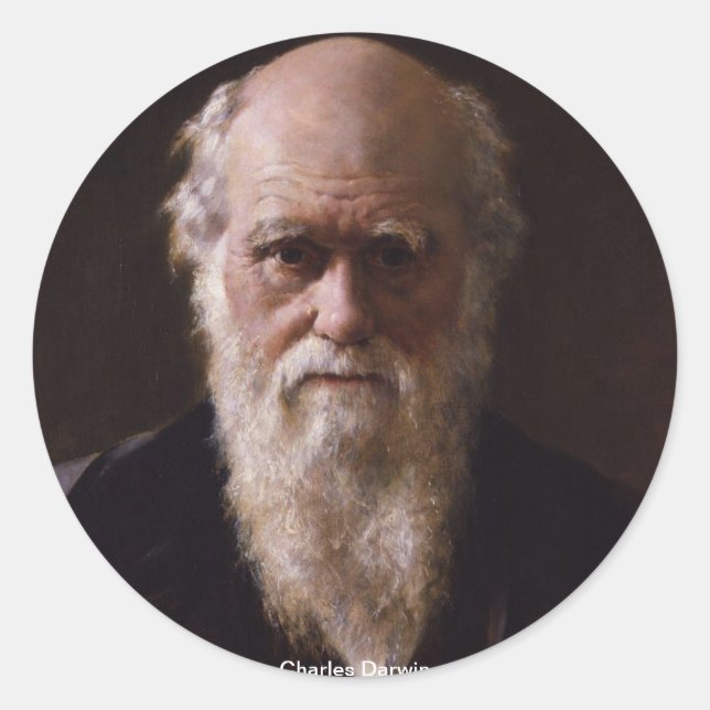 Adesivo Charles Darwin Sticker (Frente)