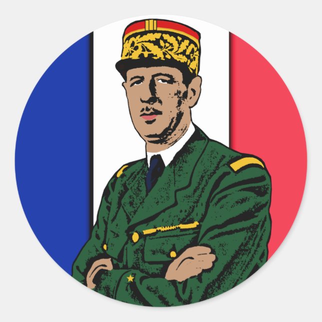 Adesivo Charles de Gaulle (Frente)