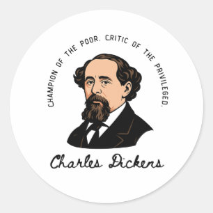 Adesivo Charles Dickens - Campeão dos Pobres