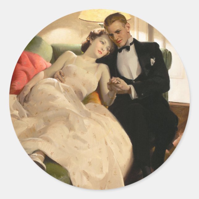 Adesivo Charles Edward Chambers: Casal romântico (Frente)