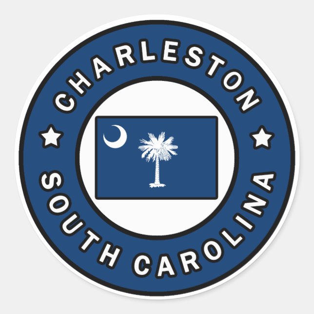 Adesivo Charleston Carolina do Sul (Frente)