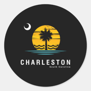 Adesivo Charleston Carolina do Sul Sc Palmetto Moon
