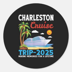 Adesivo Charleston Cruise Trip 2025 Memórias De Fazer Para