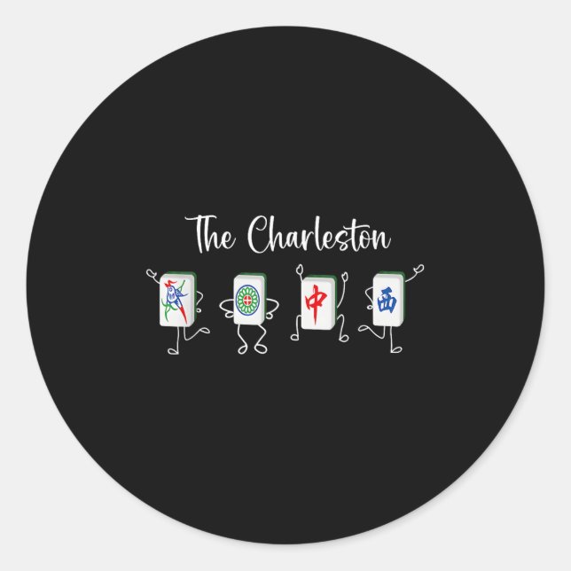 Adesivo Charleston Mahjong, Funny Mahjong Dance (Frente)