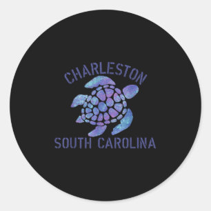 Adesivo Charleston, Sc Beach Design _ Presente de Tartarug