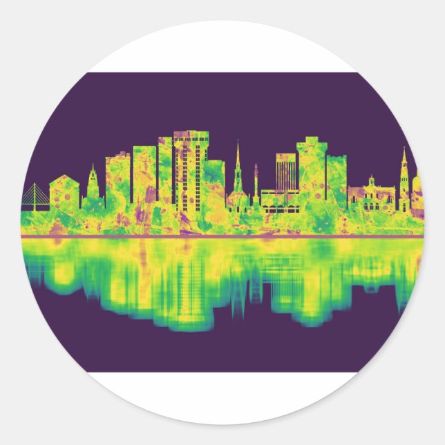 Adesivo Charleston South Carolina Skyline (Frente)