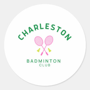 Adesivo Charleston South Carolina Tênis Badminton Club