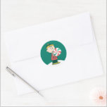 Adesivo Charlie Brown Peppermint Candy<br><div class="desc">As designs de Natal de Charles Schulz,  que incluem os amendoins,  capturam a essência da inocência infantil e o espírito que anima a época de férias.</div>