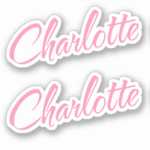 Adesivo Charlotte Decorative Name (Nome decorativo de Char