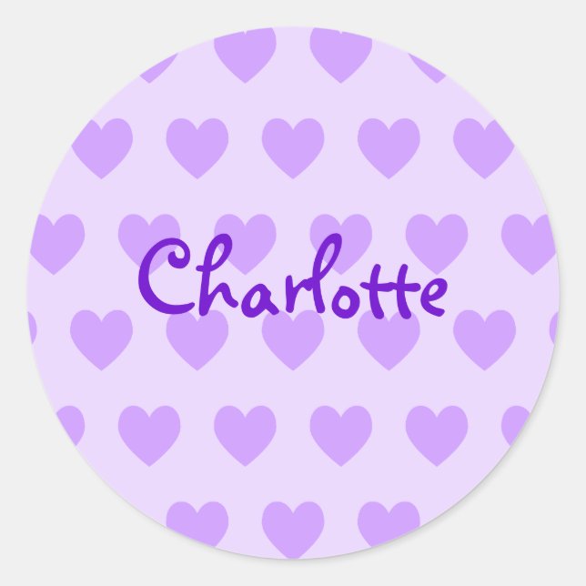 Adesivo Charlotte em Purple (Frente)