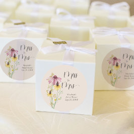 Adesivo Charme de Flor Silvestre Chuveiro de Noiva de Senh