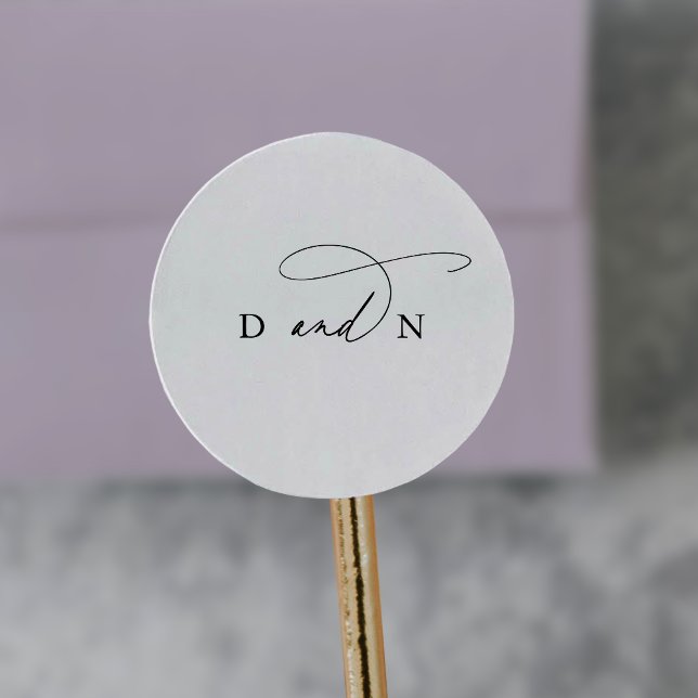 Adesivo Charme Elegante E Vinhetas De Selo De Envelope De  (Elegant Charm And Wedding Envelope Seal Stickers)